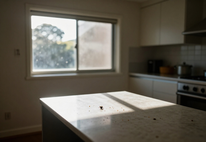Rodent droppings and damage in a Paddington storage area before treatment